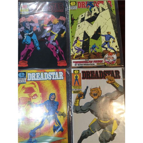 Epic Comics Dreadstar issues 5-8 in series COMIC BOOKS - SOLD AS A LOT OF 4 - in protectors, great c