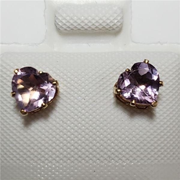 $120 14K Amethyst(0.1ct) Earrings