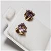 Image 2 : $120 14K Amethyst(0.1ct) Earrings
