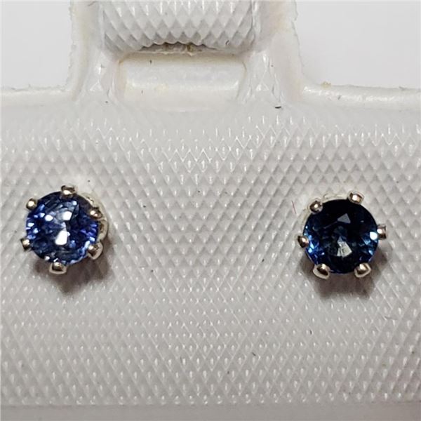 Silver Sapphire(0.4ct) Earrings