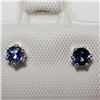 Image 1 : Silver Sapphire(0.4ct) Earrings