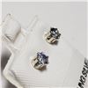 Image 2 : Silver Sapphire(0.4ct) Earrings
