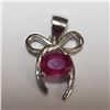 Image 3 : $520 Silver Rhodium Plated Ruby(4ct) Set