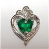 Image 1 : Silver Chrome Diopside Pendant