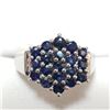 Image 1 : $200 Silver Blue Sapphire(1.1ct) Ring