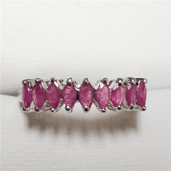 $100 Silver Ruby(0.8ct) Ring
