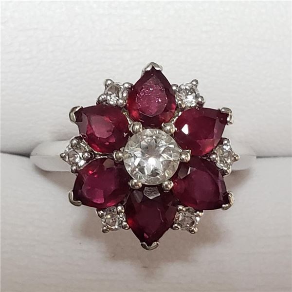 $200 Silver Ruby Ring