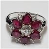 Image 2 : $200 Silver Ruby Ring