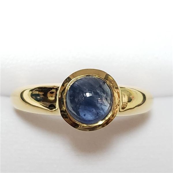 $200 Silver Blue Sapphire(1.5ct) Ring