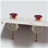 Image 3 : $120 10K Ruby Earrings