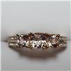 Image 1 : $200 Silver White Topaz Morganite(1.2ct) Ring