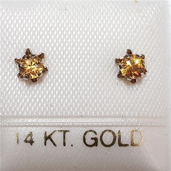 $100 14K Citrine Earrings