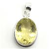 Image 1 : Silver Lemon Quartz(14.4ct) Pendant (~weight 7.85g)