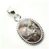 Image 2 : Silver Pink Muhave Turquoise(11.7ct) Pendant (~weight 4.85g)