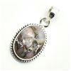 Image 3 : Silver Pink Muhave Turquoise(11.7ct) Pendant (~weight 4.85g)
