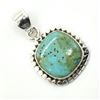 Image 2 : Silver Blue Muhave Turquoise(8.1ct) Pendant (~weight 5.1g)