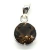 Image 1 : Silver Smokey Quartz(7.2ct) Pendant (~weight 4.05g)
