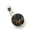 Image 2 : Silver Smokey Quartz(7.2ct) Pendant (~weight 4.05g)