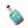 Image 3 : Silver Blue Muhave Turquoise(12.6ct) Pendant (~weight 4.75g)