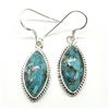 Image 1 : Silver Copper Muhave Turquoise(15.3ct) Earrings (~weight 7.4g)