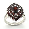 Image 1 : Silver Garnet(3.25ct) Rhodium Plated Ring (~weight 5.25g)