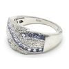 Image 5 : Silver Tanzanite Cz(1.8ct) Rhodium Plated Ring (~weight 5.6g)