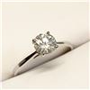 Image 3 : 10K White Gold Moissanites(0.7ct) Ring (~Size 0) (~length 0 inches) (~weight 1.28g), Made in Canada,