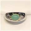 Image 1 : Silver Sakota Emerald(1.3ct) Ring (~Size 8.75)(Ring is resizable for $40) (~length 0 inches) (~weigh
