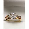 Image 2 : Ladies 14K GP coated 1.1 Carat Brilliant Cut Solitaire Engagement ring NEW in gift box SZ 7