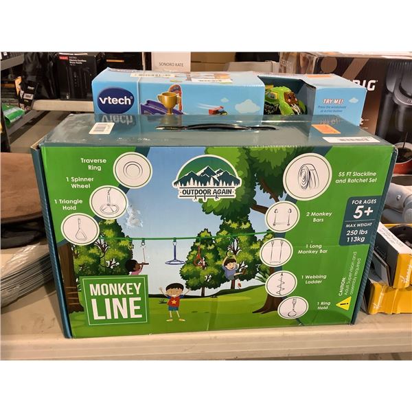 Outdoor Again Monkey Line Kids Backyard Obstacle Course