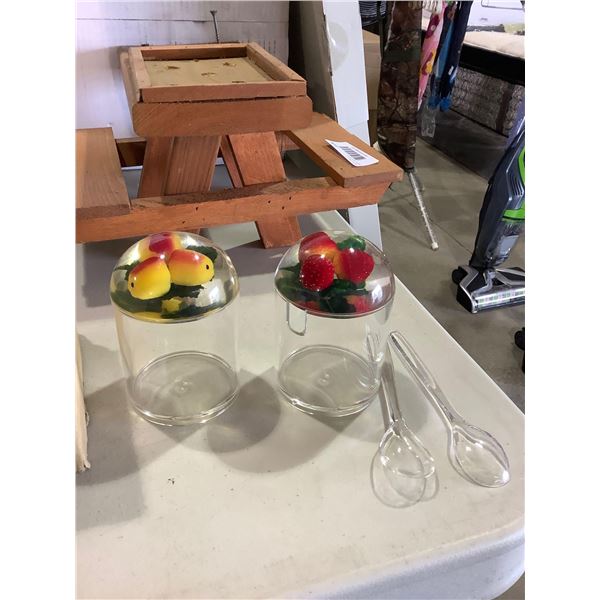 Desert Containers w/ Spoons