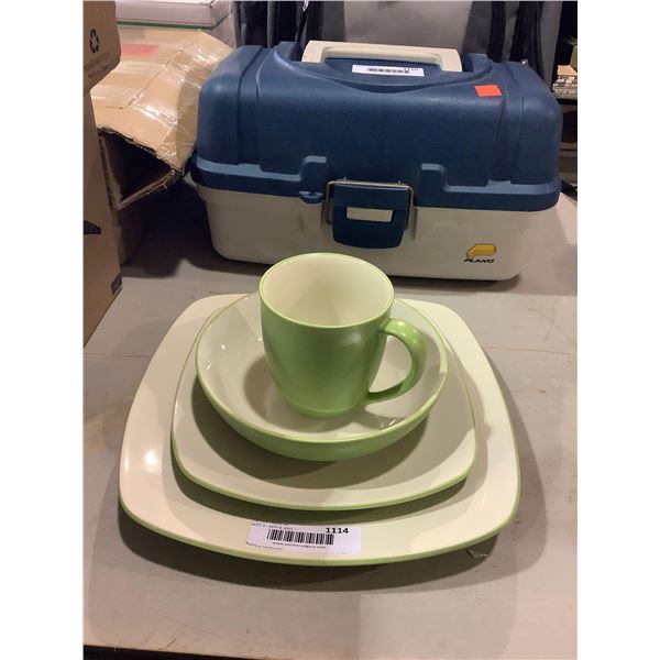 Noritake 4-Piece Dishware Set in Green