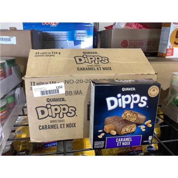 Case of Quaker Dipps Caramel Granola Bars (12 x 156g)