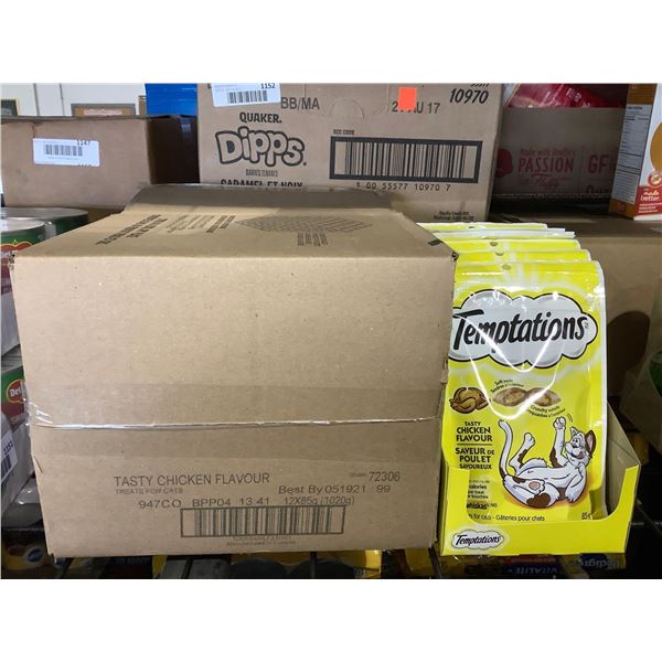 Case of Temptations Tasty Chicken Cat Treats (12 x 85g)