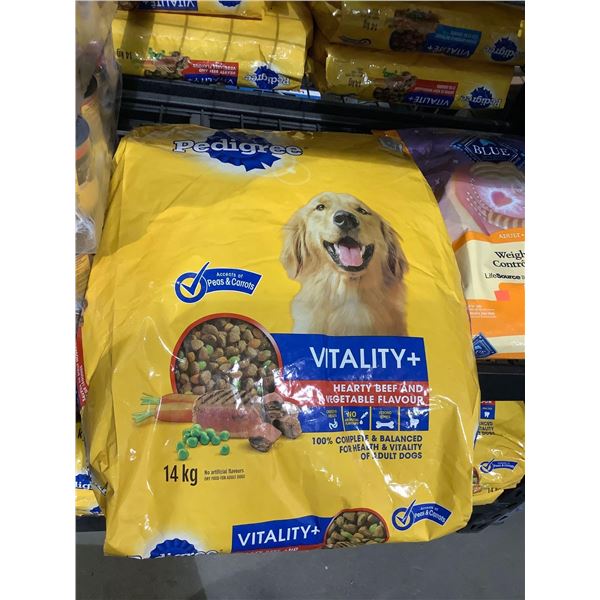 Pedigree Vitality Plus Hearty Beef and Vegetable Flavor Adult Dog Food (14kg)