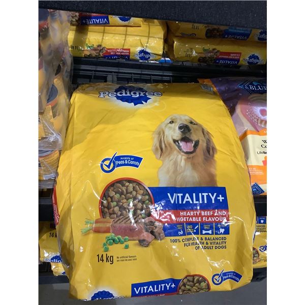 Pedigree Vitality Plus Hearty Beef and Vegetable Flavor Adult Dog Food (14kg)