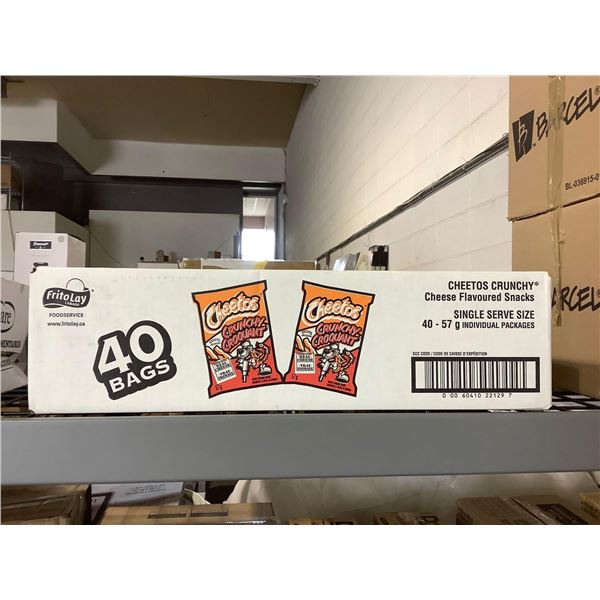 Case of Cheetos Crunchy Cheese Flavored Snacks (40 x 57g)