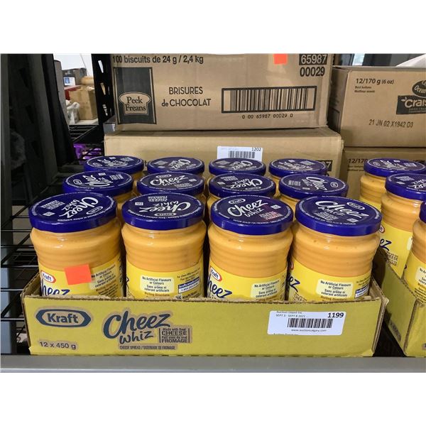 Case of Kraft Cheez Whiz Cheese Spread (12 x 450g)