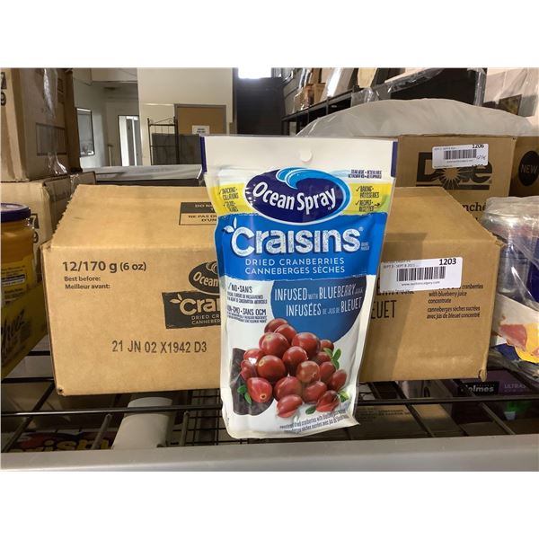 Case of Ocean Spray Dried Cranberries (12 x 170g)