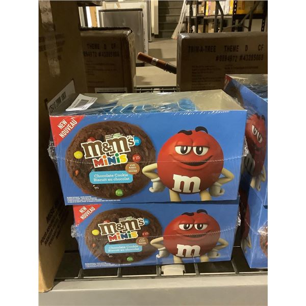 M&M Minis Chocolate Soft Baked Cookies (12 x 53g) Lot of 2