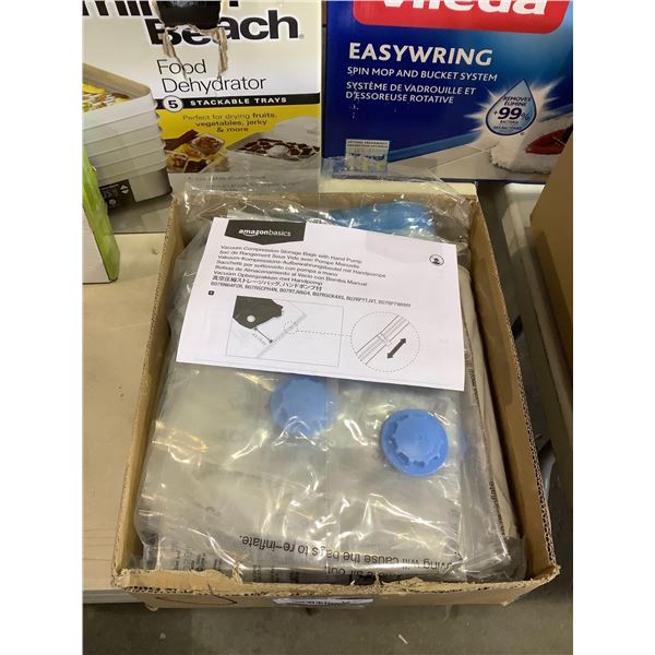 Case of Amazonbasics Vacuum Compression Storage Bags w/ Hand Pump