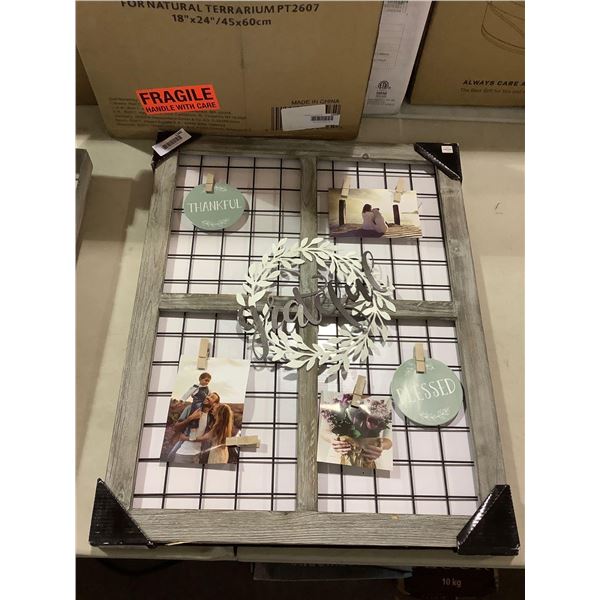 MCS "Grateful" 8 Photo Wreath Collage (20.5in x 24.75in)