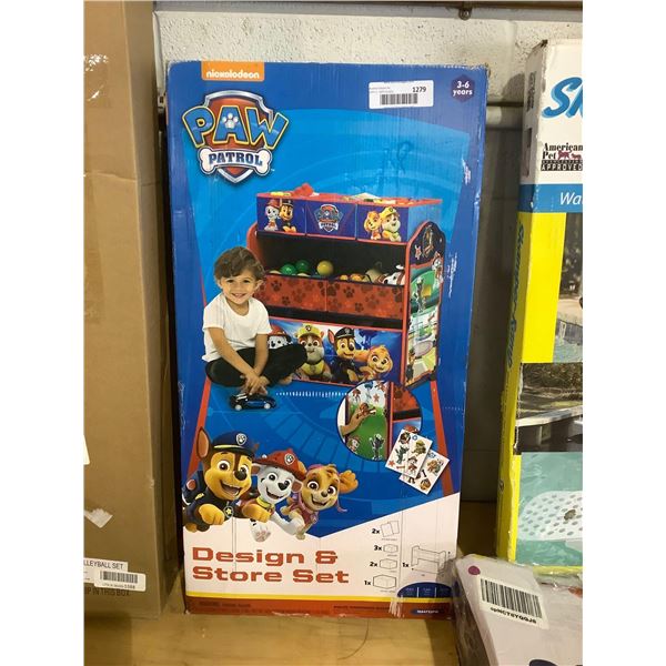 Paw Patrol Design & Store Set (24.8in W x 11.8in D x 25.6in H)