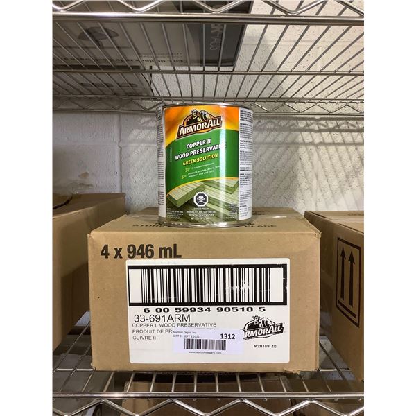 Case of Armor All Copper II Wood Preservative Green Solution (4 x 946mL)