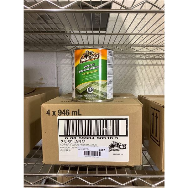 Case of Armor All Copper II Wood Preservative Green Solution (4 x 946mL)