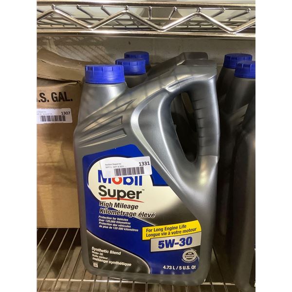 Mobil Super High Mileage Synthetic Blend 5W-30 Motor Oil (4.73L)