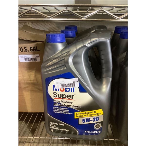 Mobil Super High Mileage Synthetic Blend 5W-30 Motor Oil (4.73L)