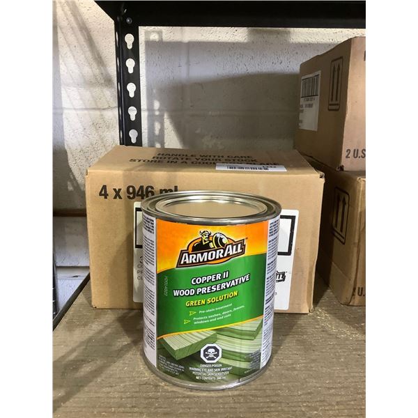 Case of Armor All Copper II Wood Preservative Green Solution (4 x 946mL)