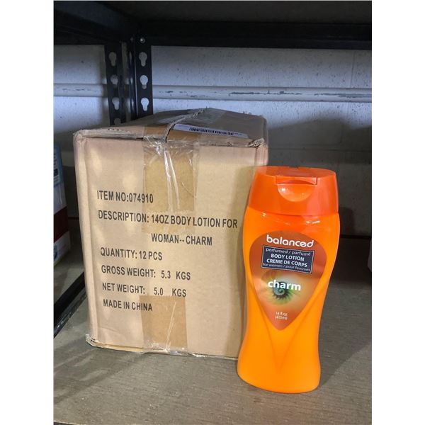 Case of Balanced Charm Body Lotion (12 x 413mL)