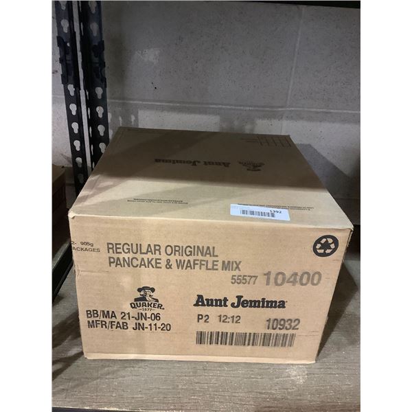 Case of Aunt Jemima Original Pancake & Waffle Mix (12 x 905g)